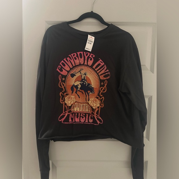 Zutter Tops - Cowboys & Country Music Crop Top